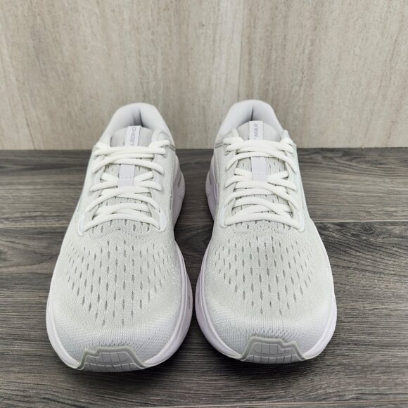 Brooks Ghost Max Size 9 Mens White Oyster Metallic Silver Running Shoes main image 7
